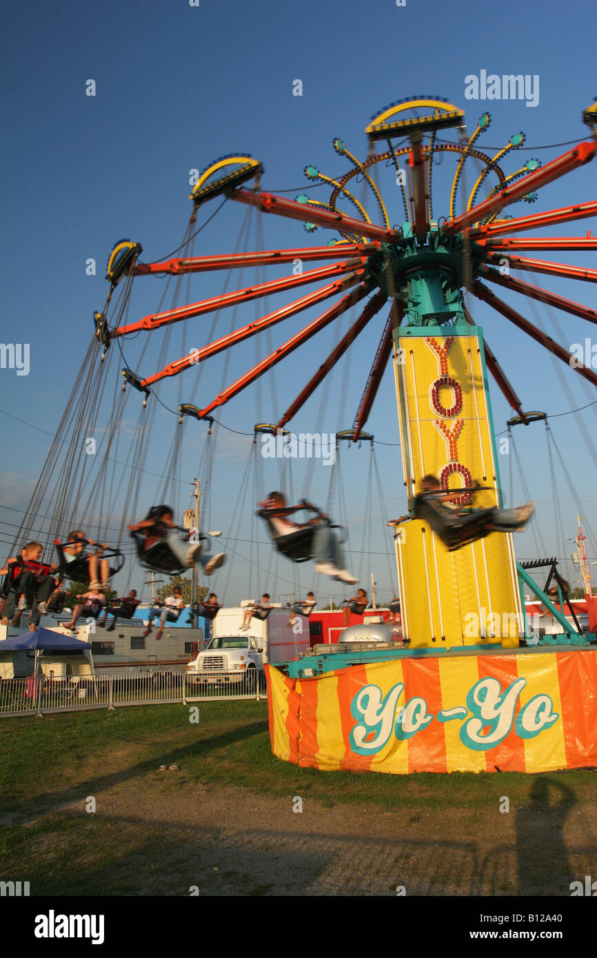 Carnival Ride named Yo Yo Canfield Fair Canfield Ohio Mahoning County