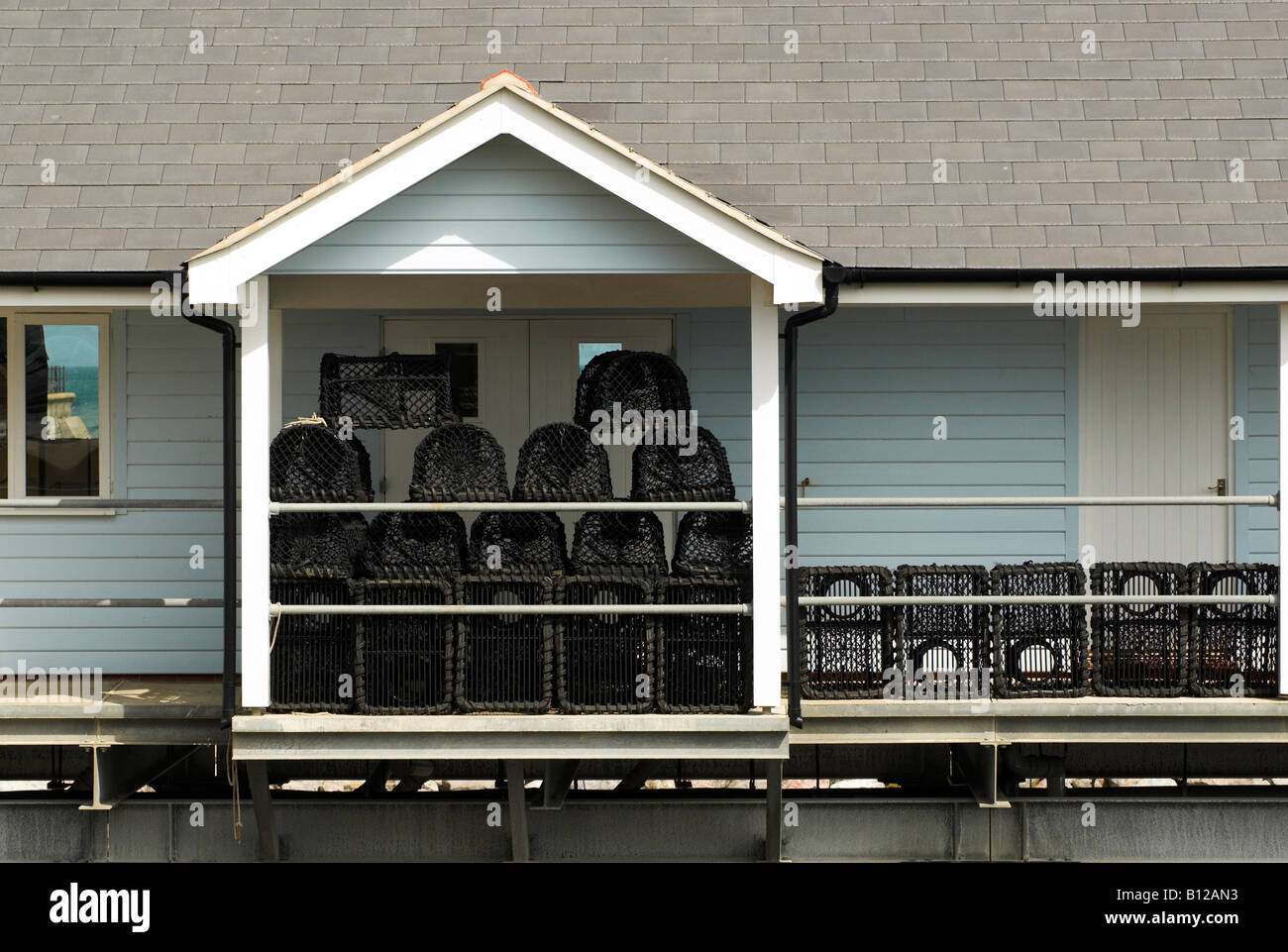 Lobster pots Ventnor Haven Fishery, Isle of Wight Stock Photo Alamy