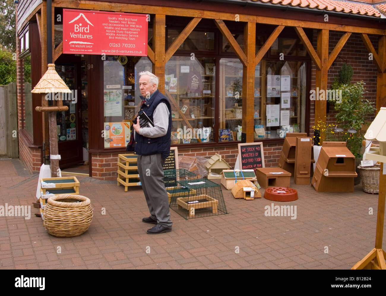 Bird Ventures Shop At Holt,Norfolk,Uk Stock Photo Alamy