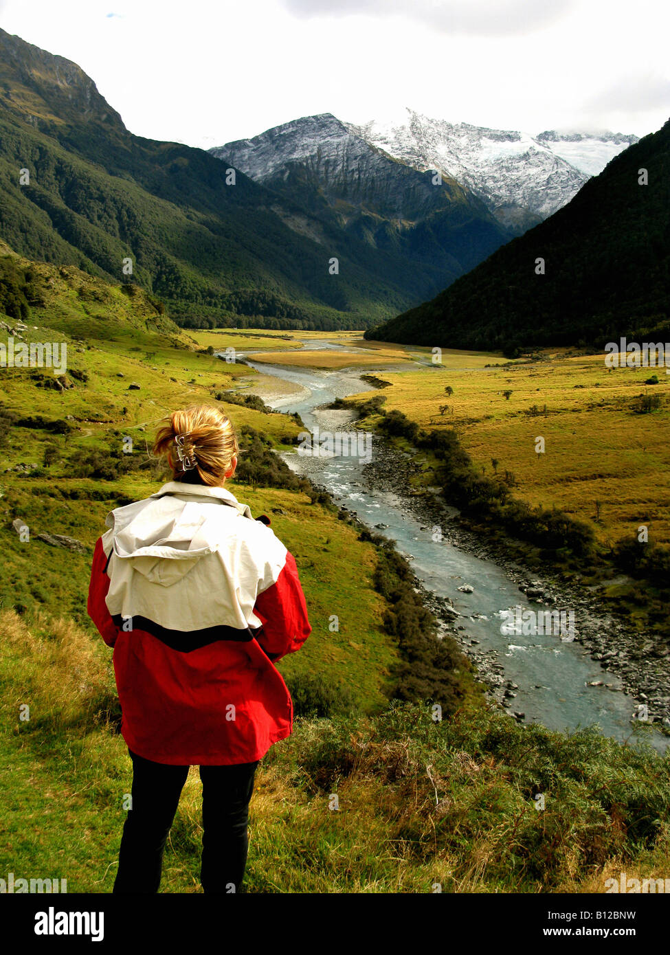 Tramping in New Zealand Stock Photo Alamy