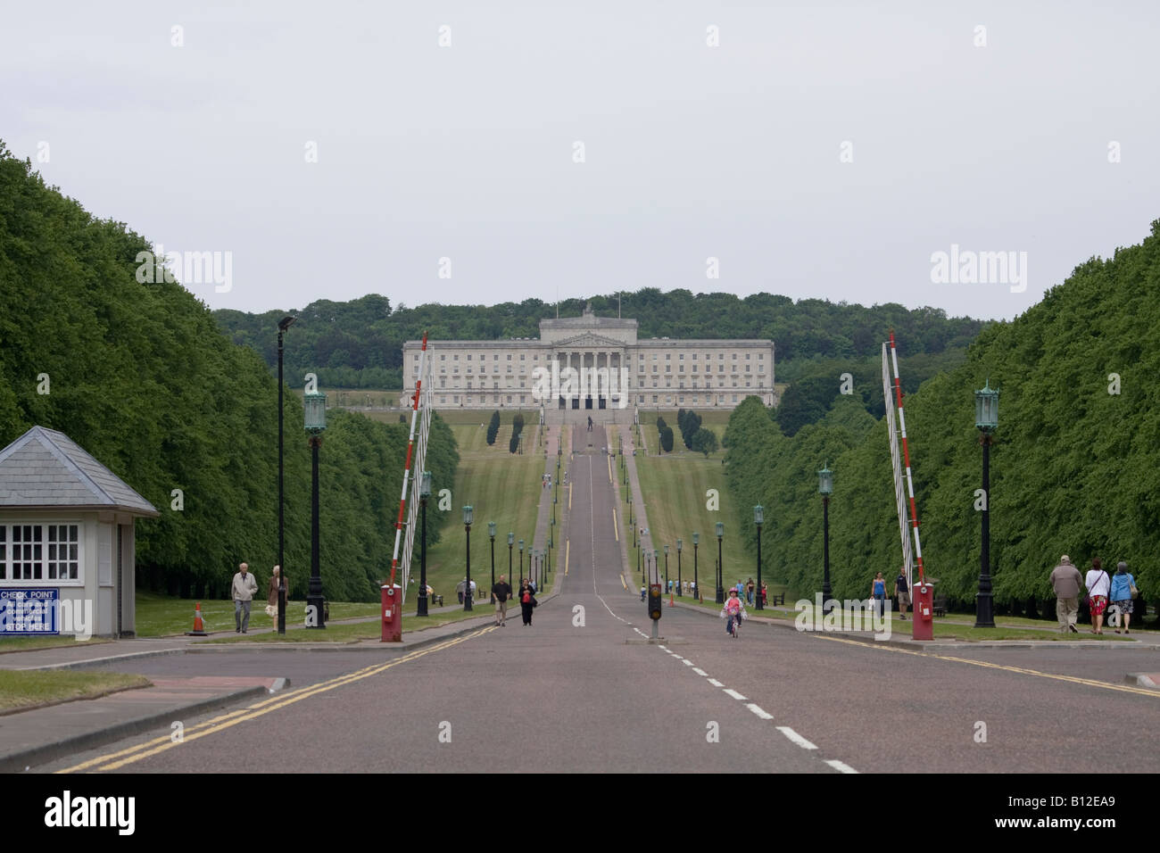 Parliament buildings at Stormont , Belfast , Northern Ireland. The