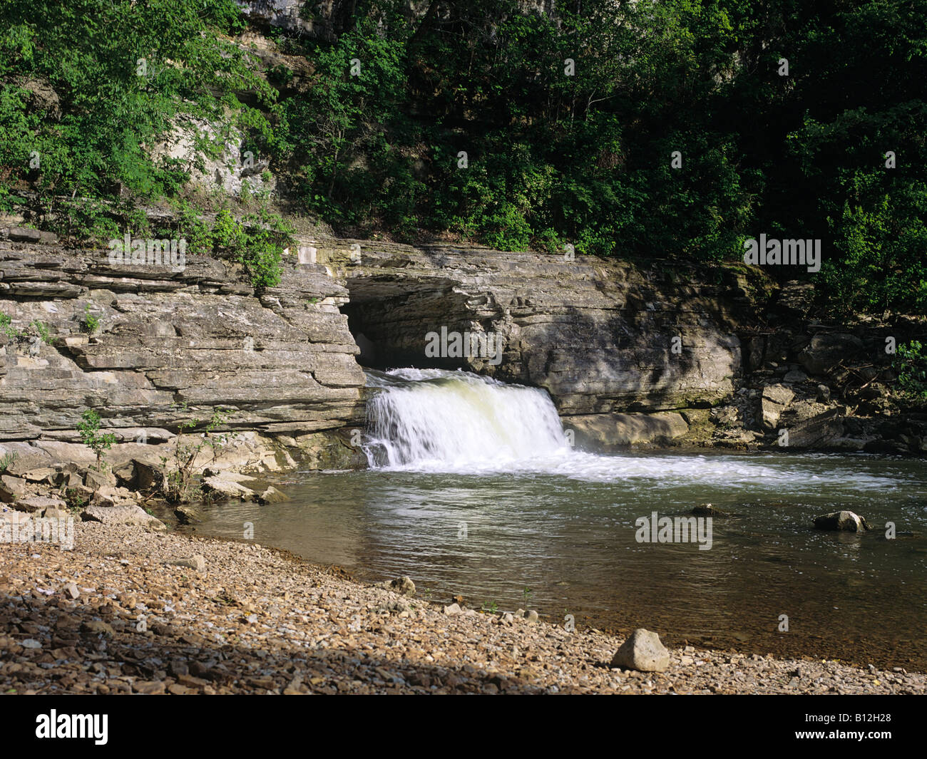 Historic tunnel at the Narrows Of The Harpeth State Park Stock Photo