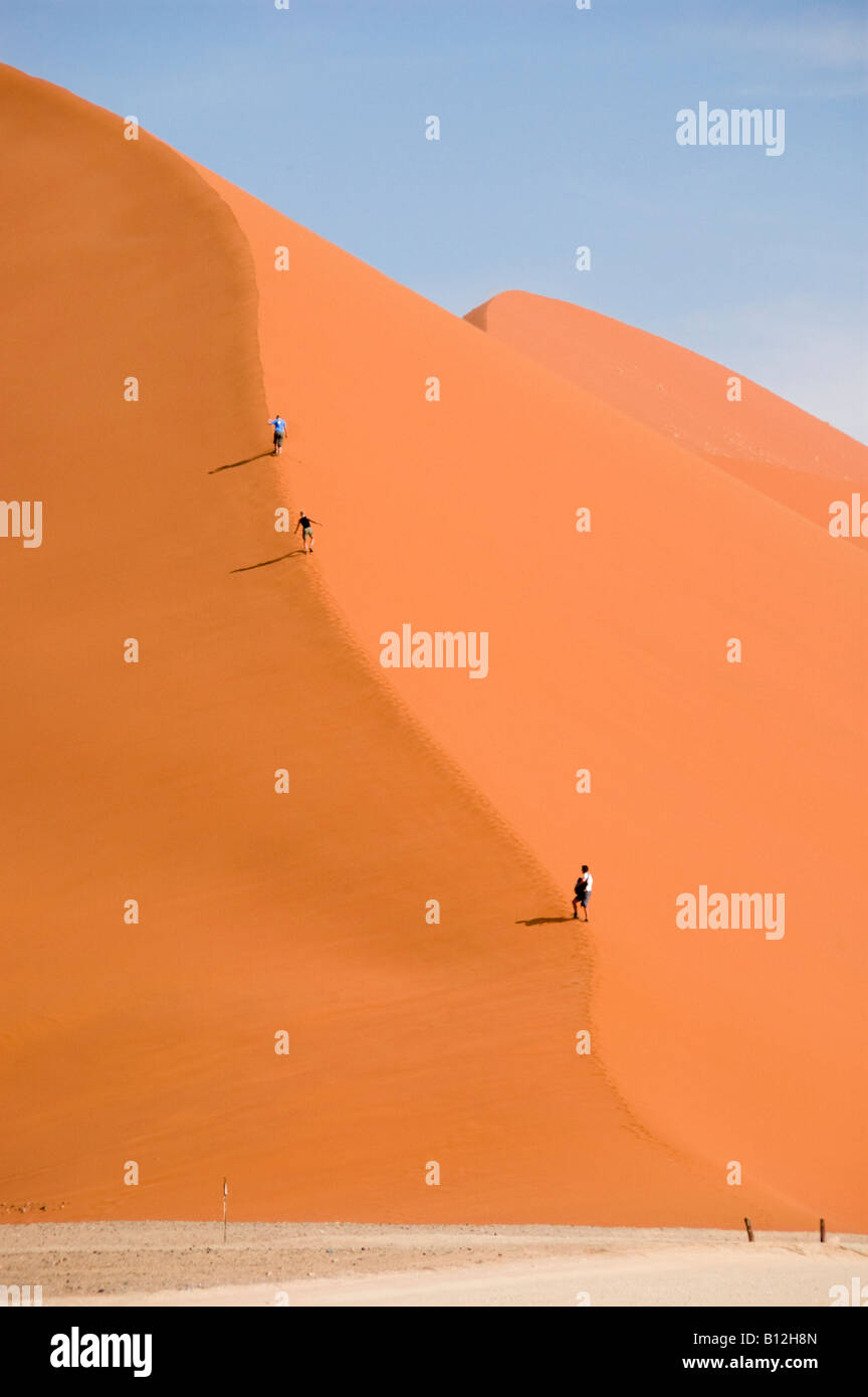 Dune 45 is the only dune in Sossusvlei Namib desert where people are ...