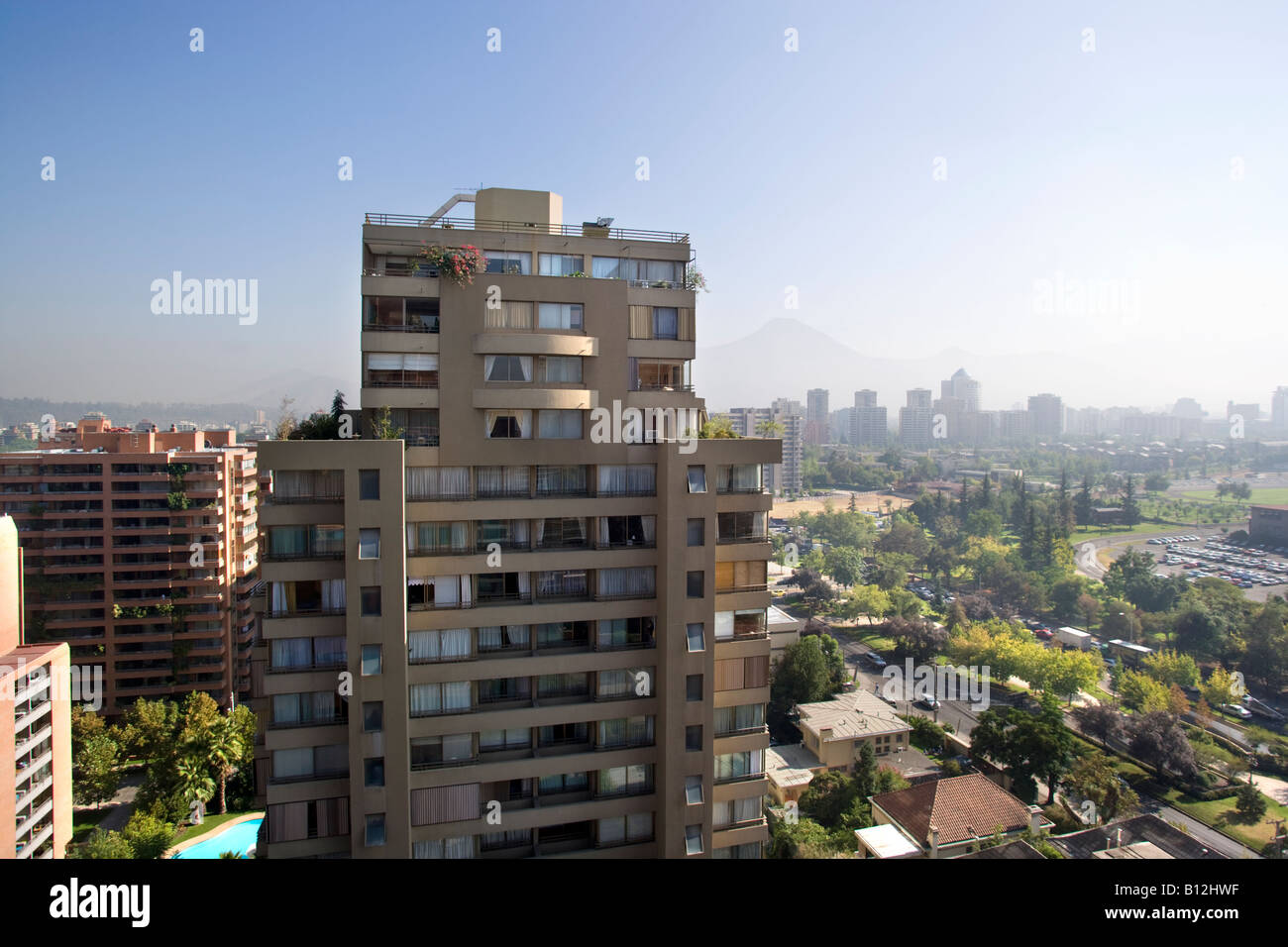 LUXURY APARTMENTS BUILDINGS APOQUINDO SANTIAGO CHILE Stock Photo Alamy