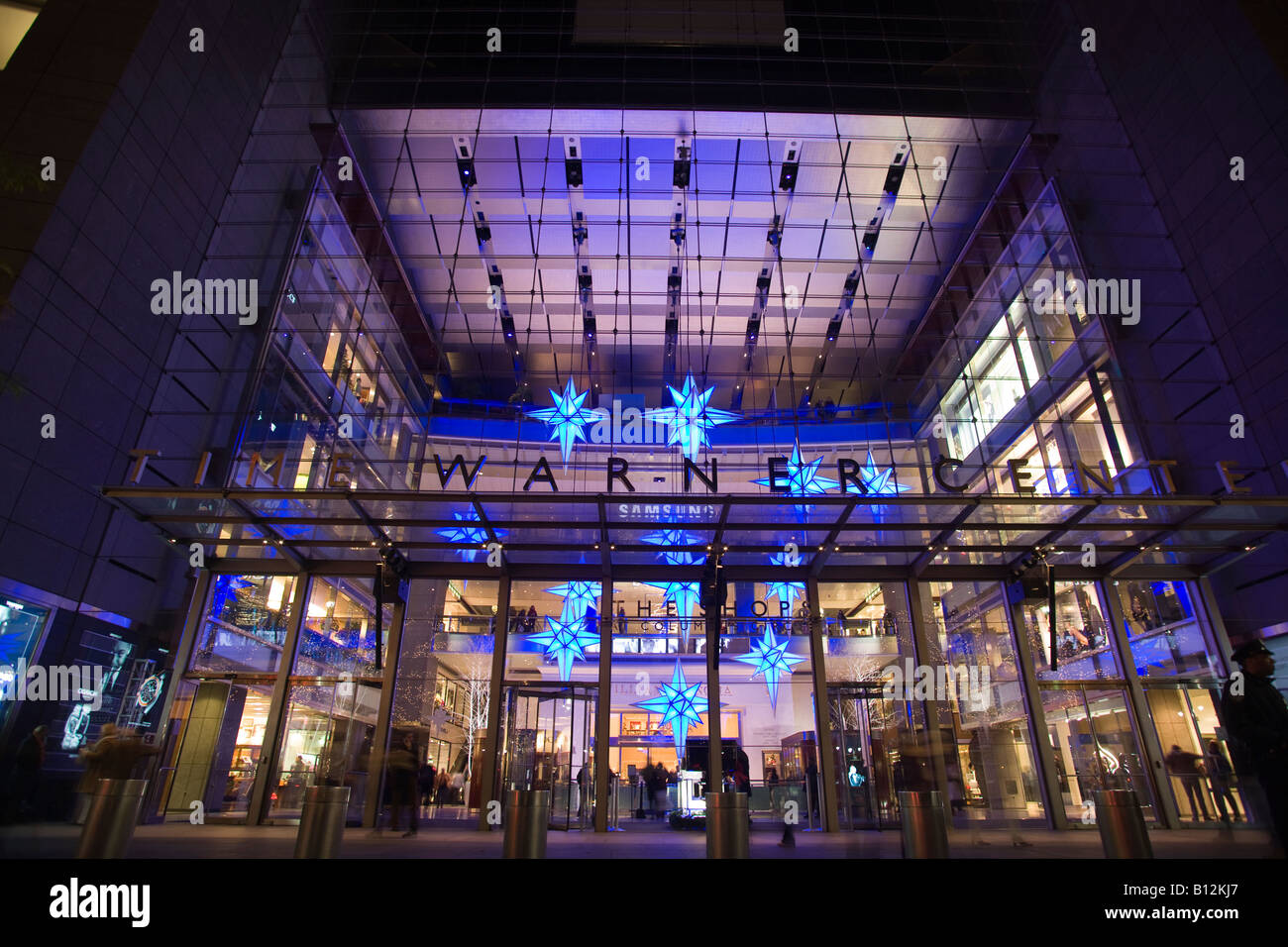 CHRISTMAS TIME WARNER CENTER MALL COLUMBUS CIRCLE MANHATTAN NEW YORK ...