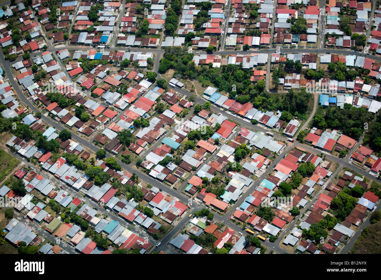AERIAL SUBURBAN RESIDENTIAL HOMES PANAMA CITY REPUBLIC OF PANAMA Stock Photo Alamy