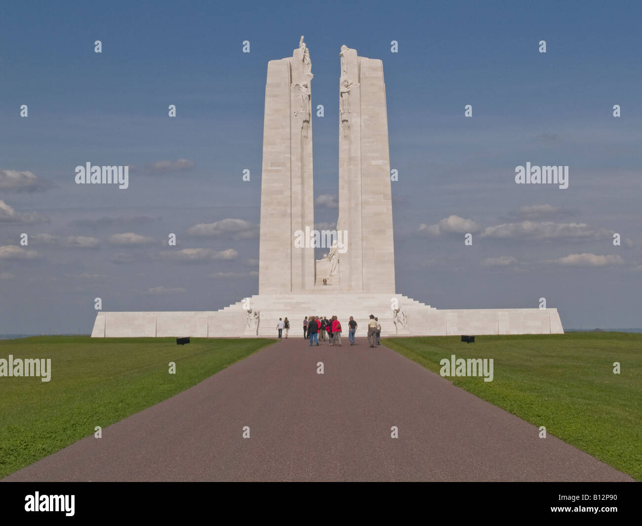 The Canadian Memorial at Vimy Ridge France Stock Photo