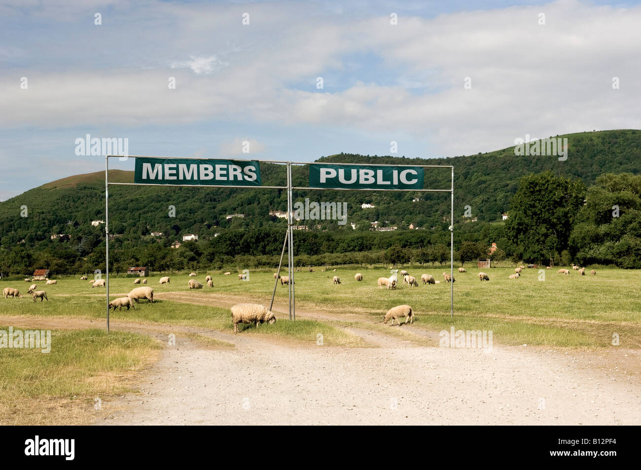 Members and public entrances to  the Three Counties Show-ground in Malvern Worcestershire Stock Photo
