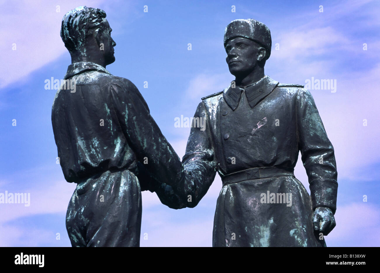 Communist era statues in Szobor Park. Budapest, Hungary. Stock Photo