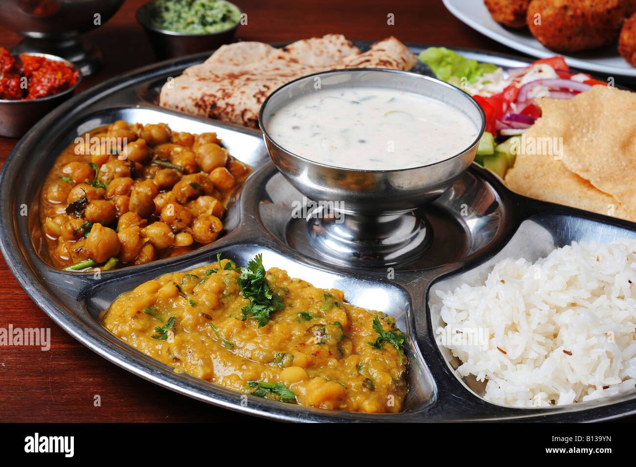 Indian ethnic food Stock Photo - Alamy