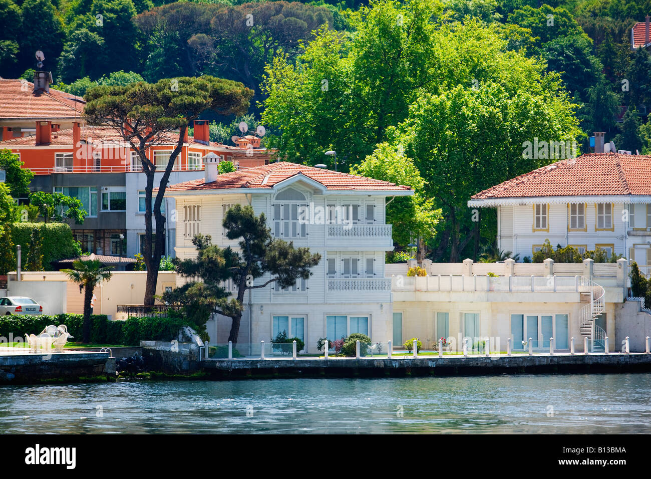 houses on the asian side of bosphorus near istanbul stock photo alamy