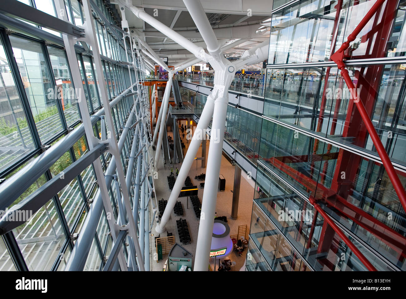 New Terminal 5 at Heathrow Airport, architect Richard Rogers Stock Photo