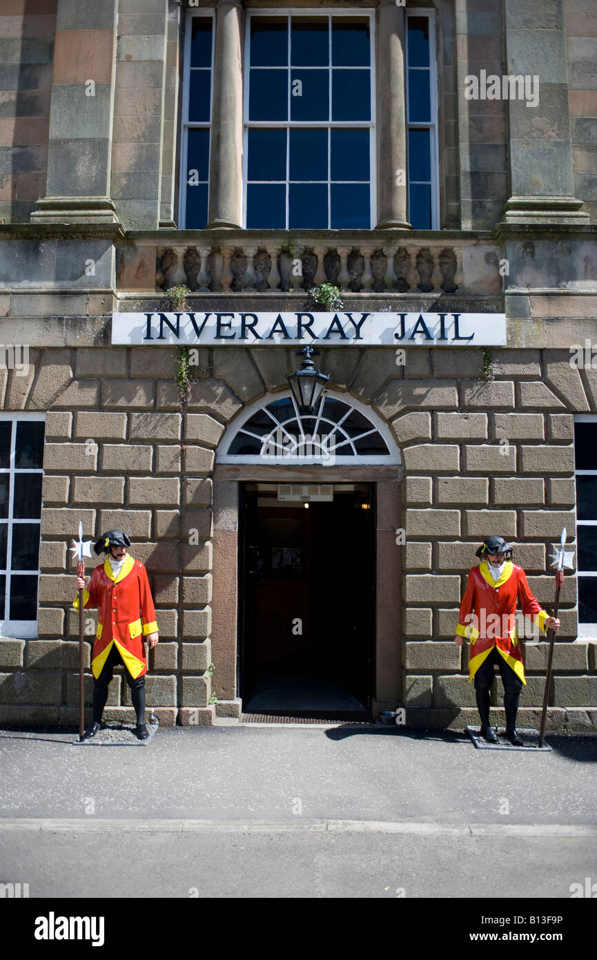 guards at Inveraray jail argyll scotland Stock Photo
