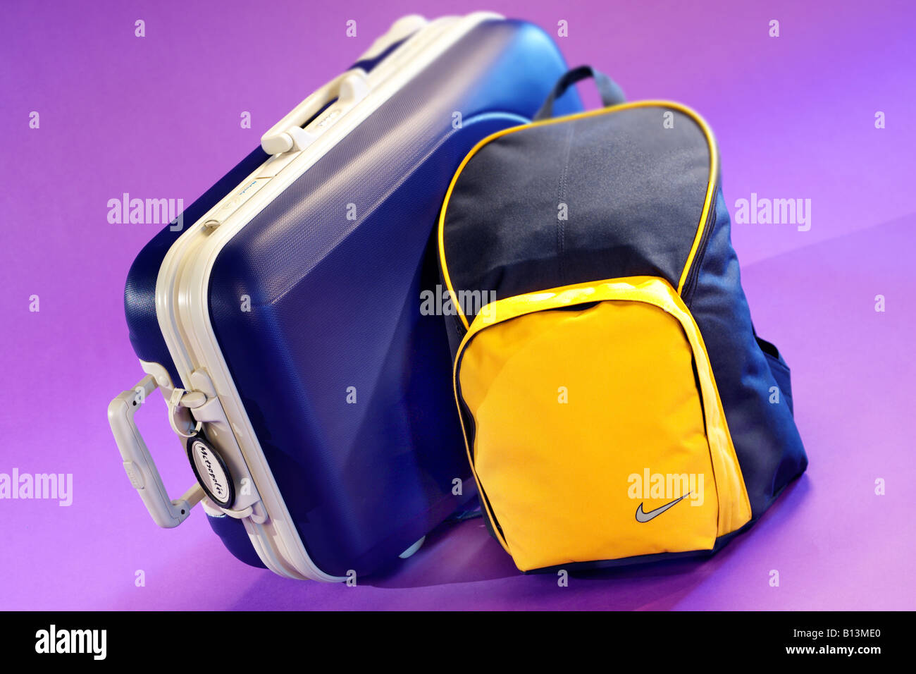 SUITCASE AND BACKPACK Stock Photo Alamy