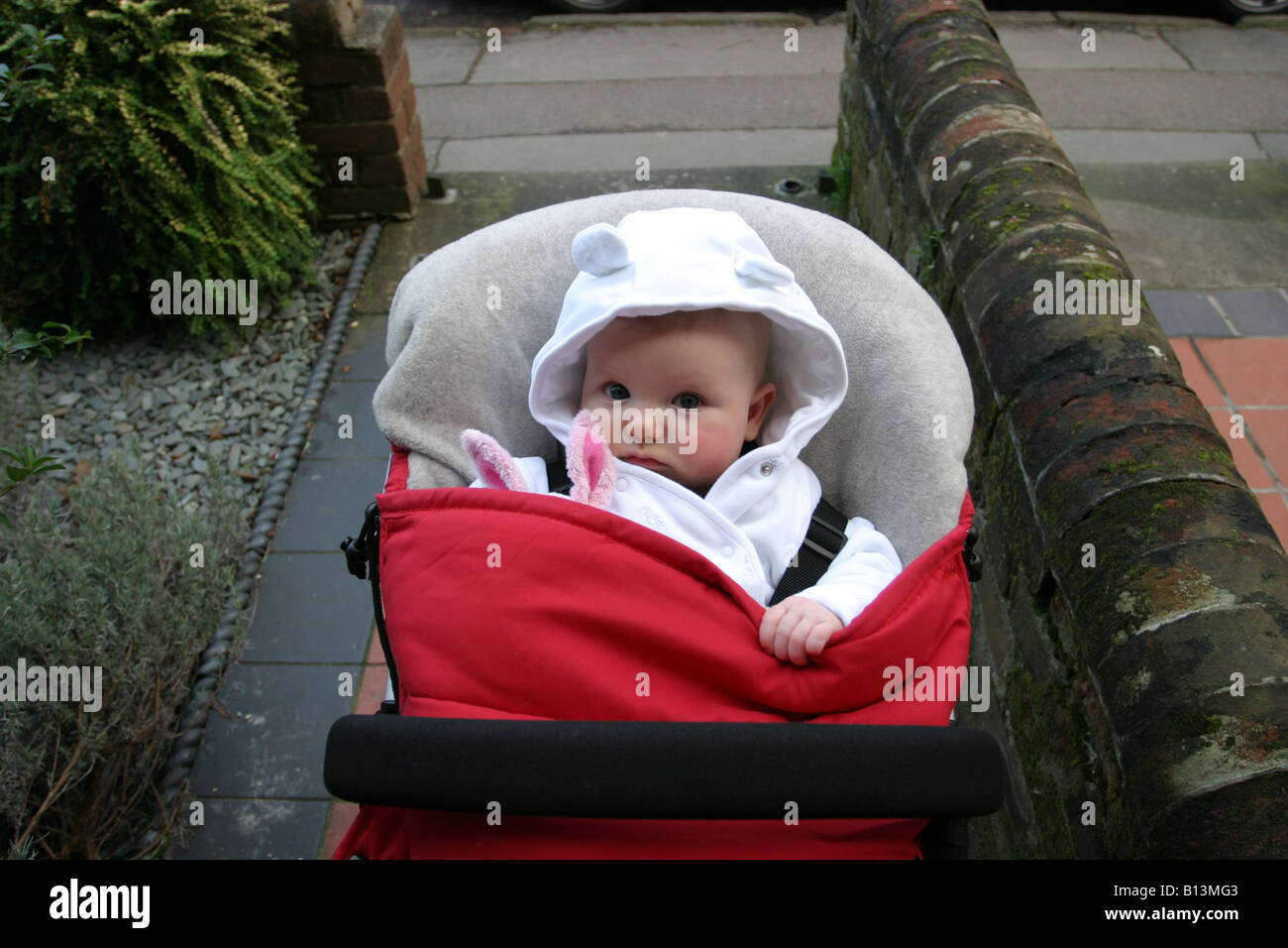 Baby in Buggy Stock Photo - Alamy