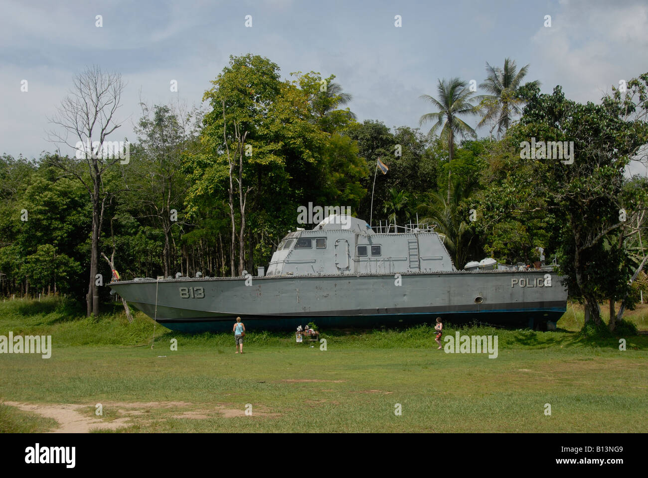 Thailand tsunami police boat