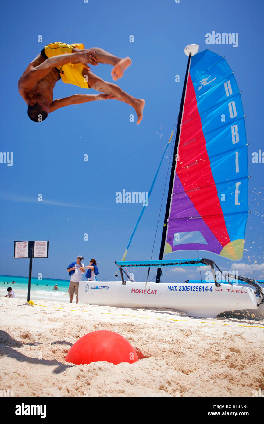 Beach Jumper Stock Photo