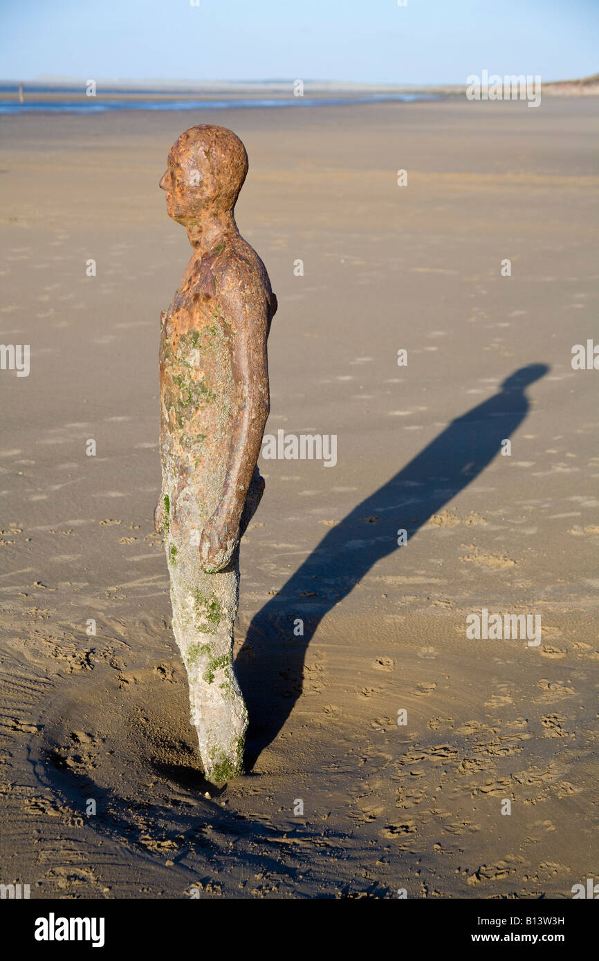 Statue, Crosby Beach, Antony Gormleys Another Place, Merseyside