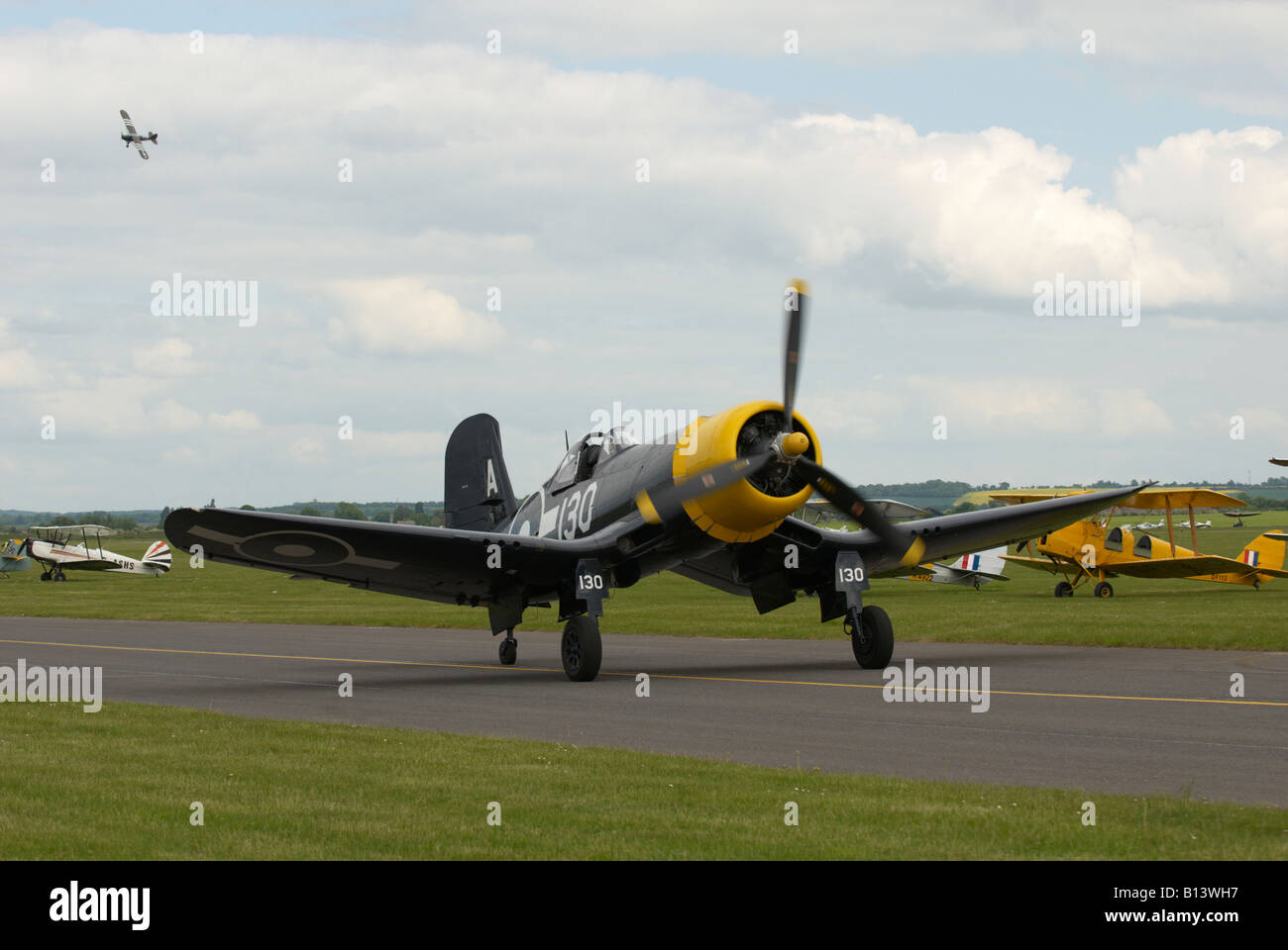 Chance Vought Corsair FG-1D Duxford Spring Air Show 2008 Stock Photo