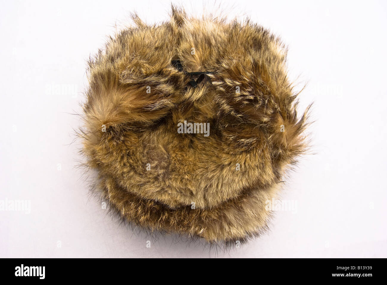 top view of an Afghan fur hat for a woman Stock Photo