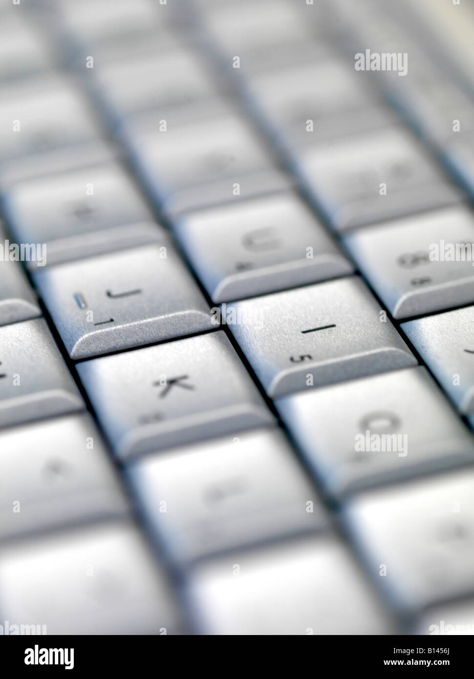 Silver keyboard keys Stock Photo Alamy
