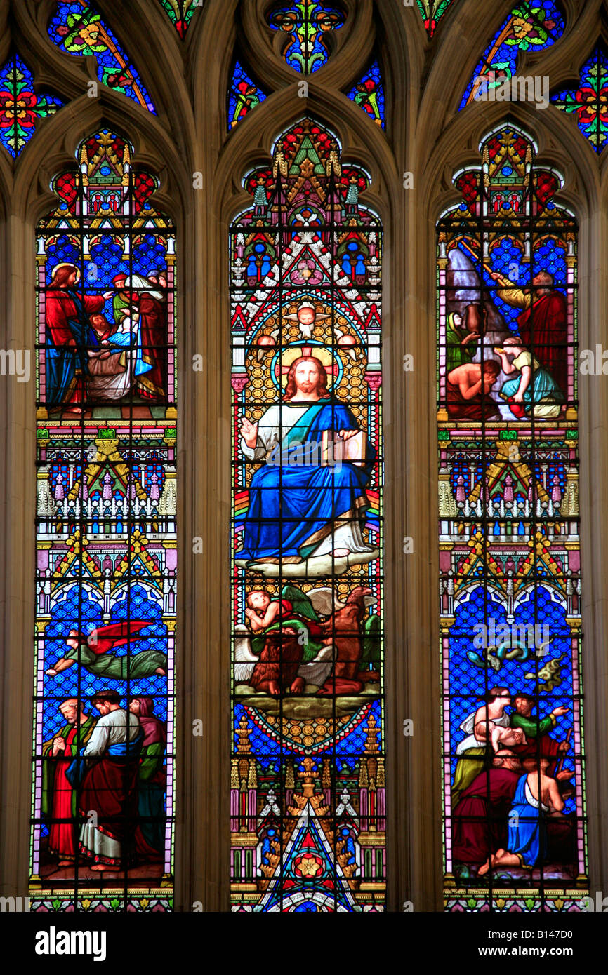 Chichester cathedral stained glass High Resolution Stock Photography