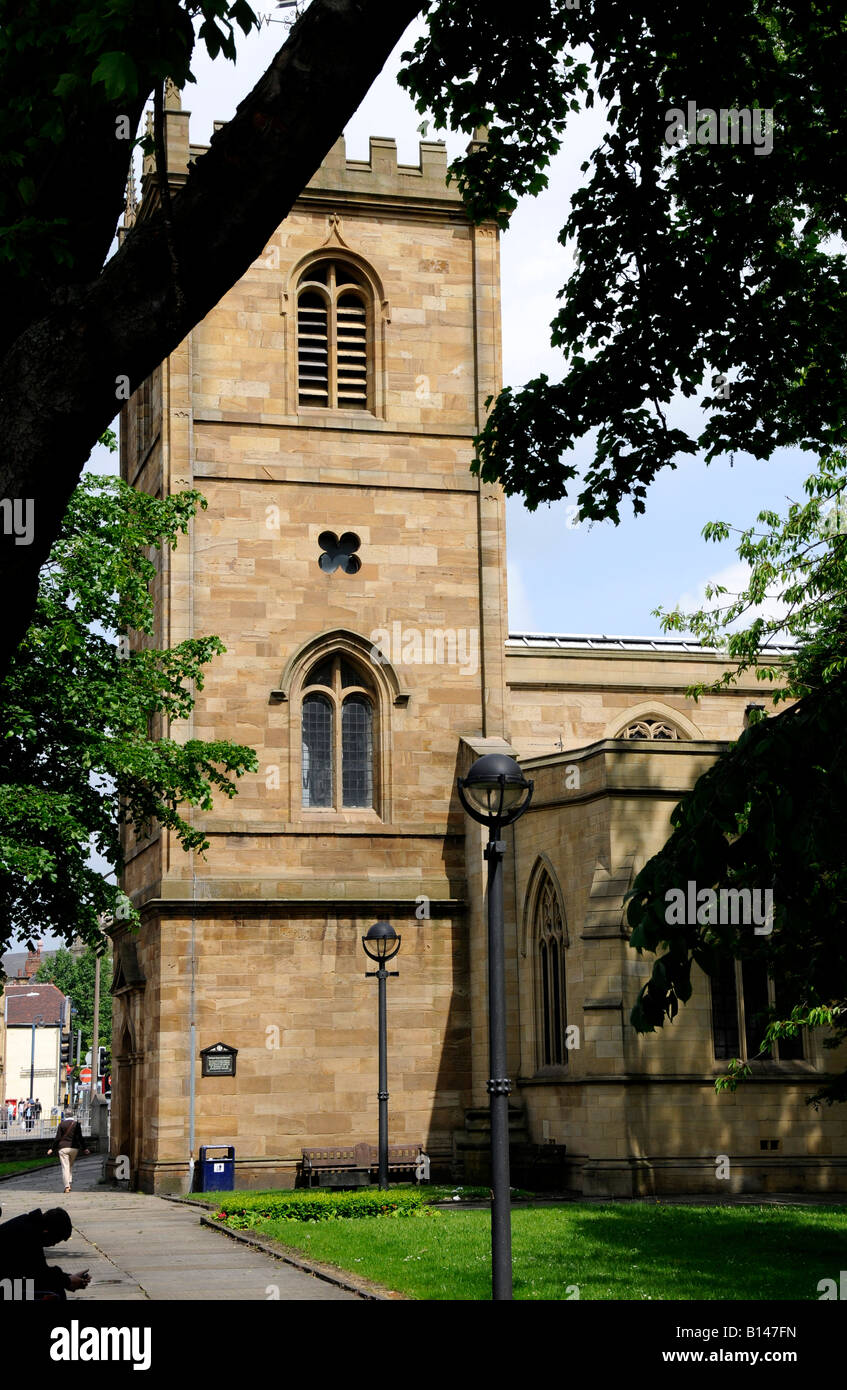 Dewsbury Minster the parish Church at one time the living of Rev Patrick Bronte father of the Bronte sisters Stock Photo
