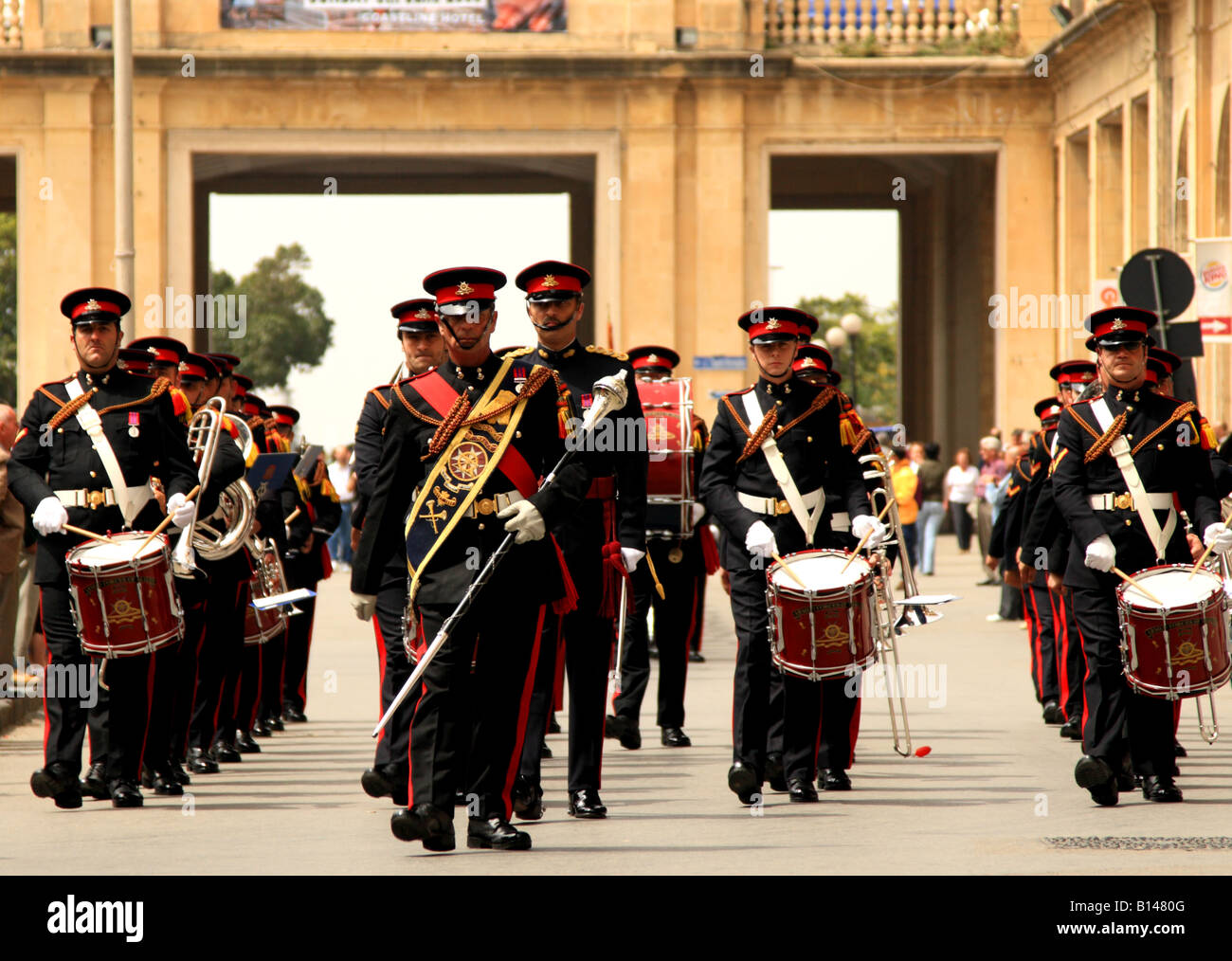 Armed Forces of Malta Marching Band Stock Photo Alamy