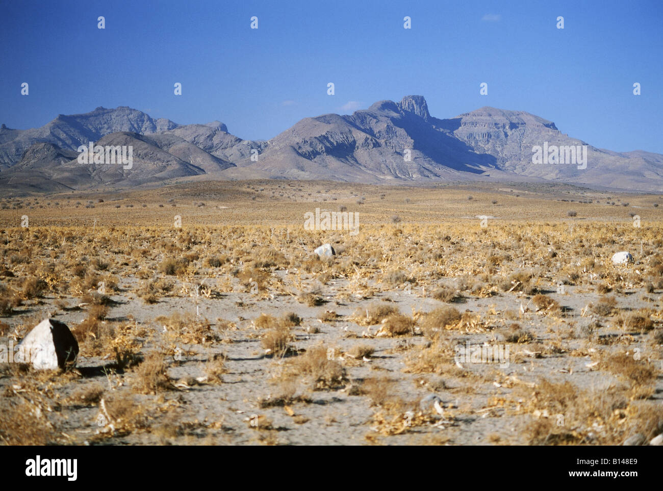 geography / travel, Iran, landscapes, Central Iran highlands, steppe, Semnan province, Additional-Rights-Clearance-Info-Not-Available Stock Photo