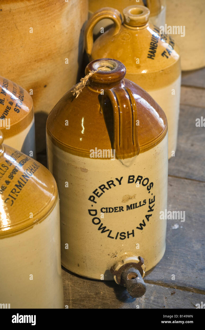Perry's Cider, Somerset, UK. Traditional cider producers, demi johns