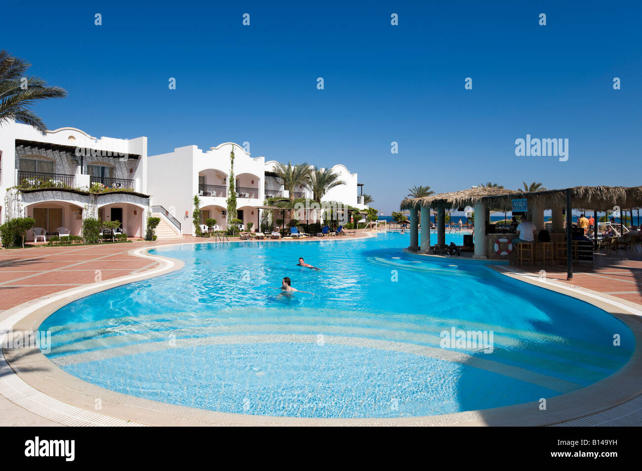 Iberotel Dahabeya Luxury Hotel, Dahab Bay, Dahab, Red Sea Coast, South Sinai, Egypt Stock Photo