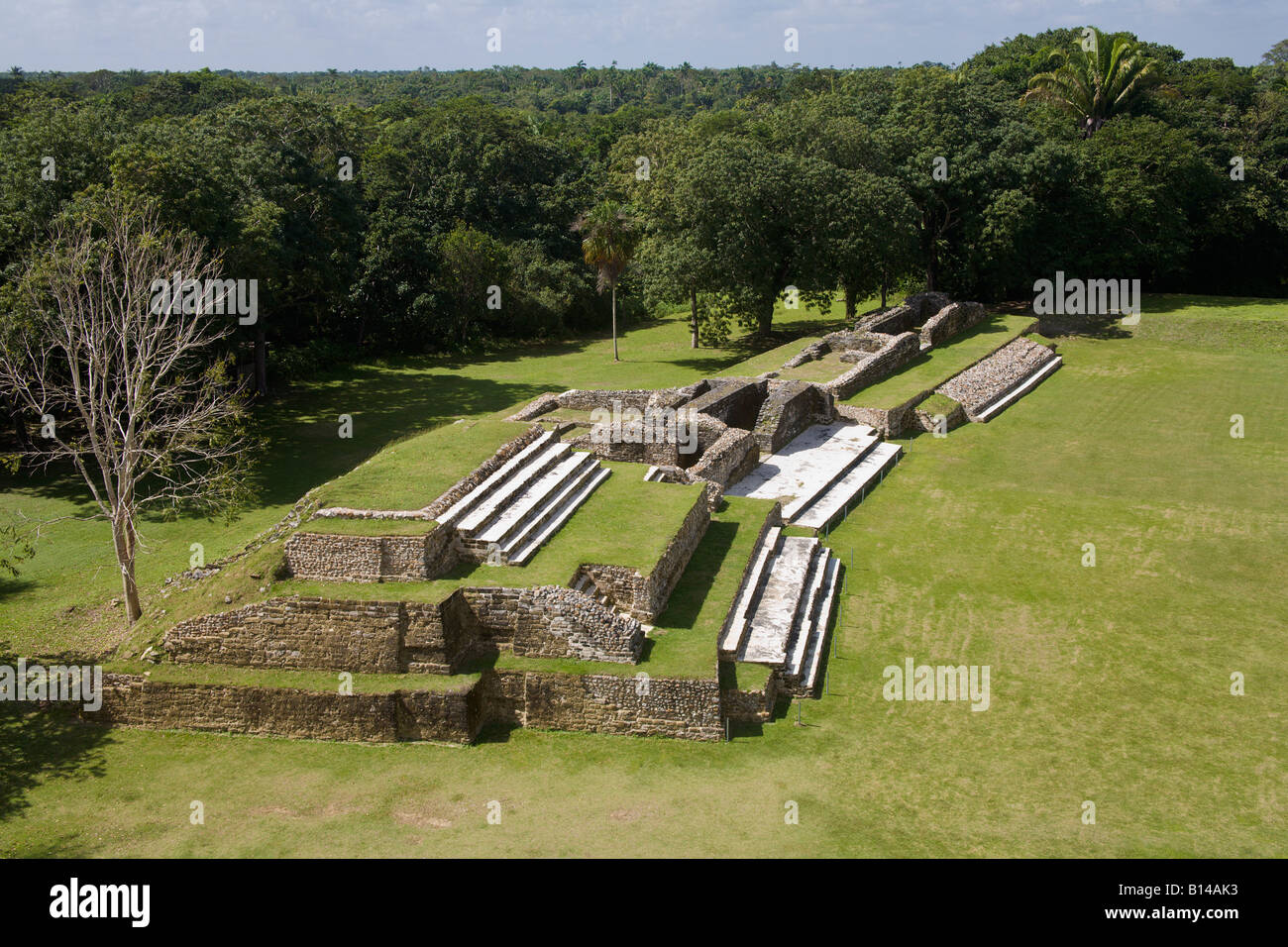 Guards Quarters, Altun Ha, Rockstone Pond Village, Belize Stock Photo