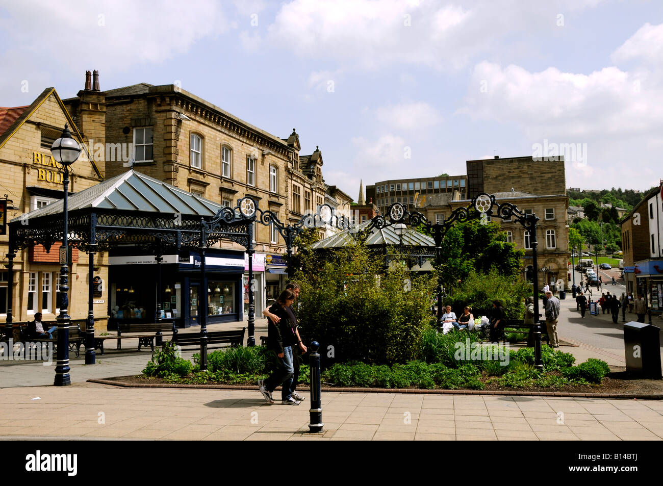 Market Place Dewsbury Stock Photo Alamy