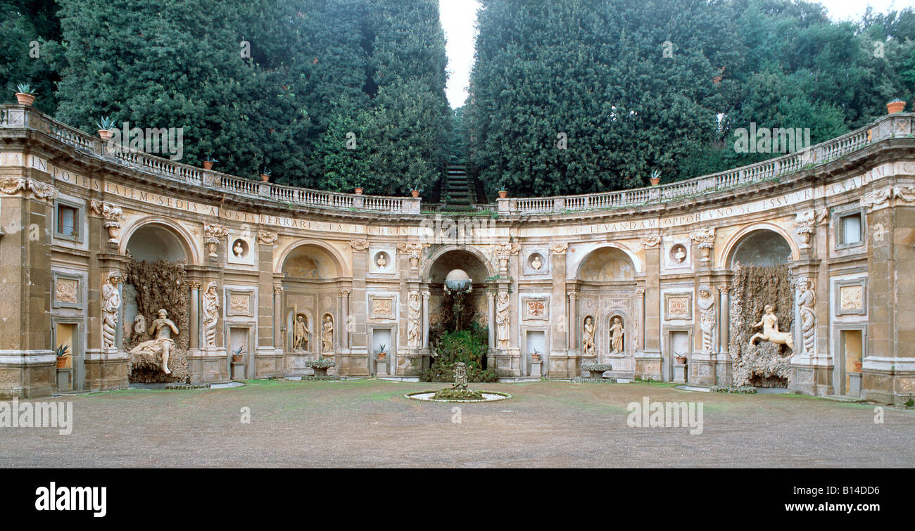 Frascati, Villa Aldobrandini, Renaissancegarten, Theater Stock Photo