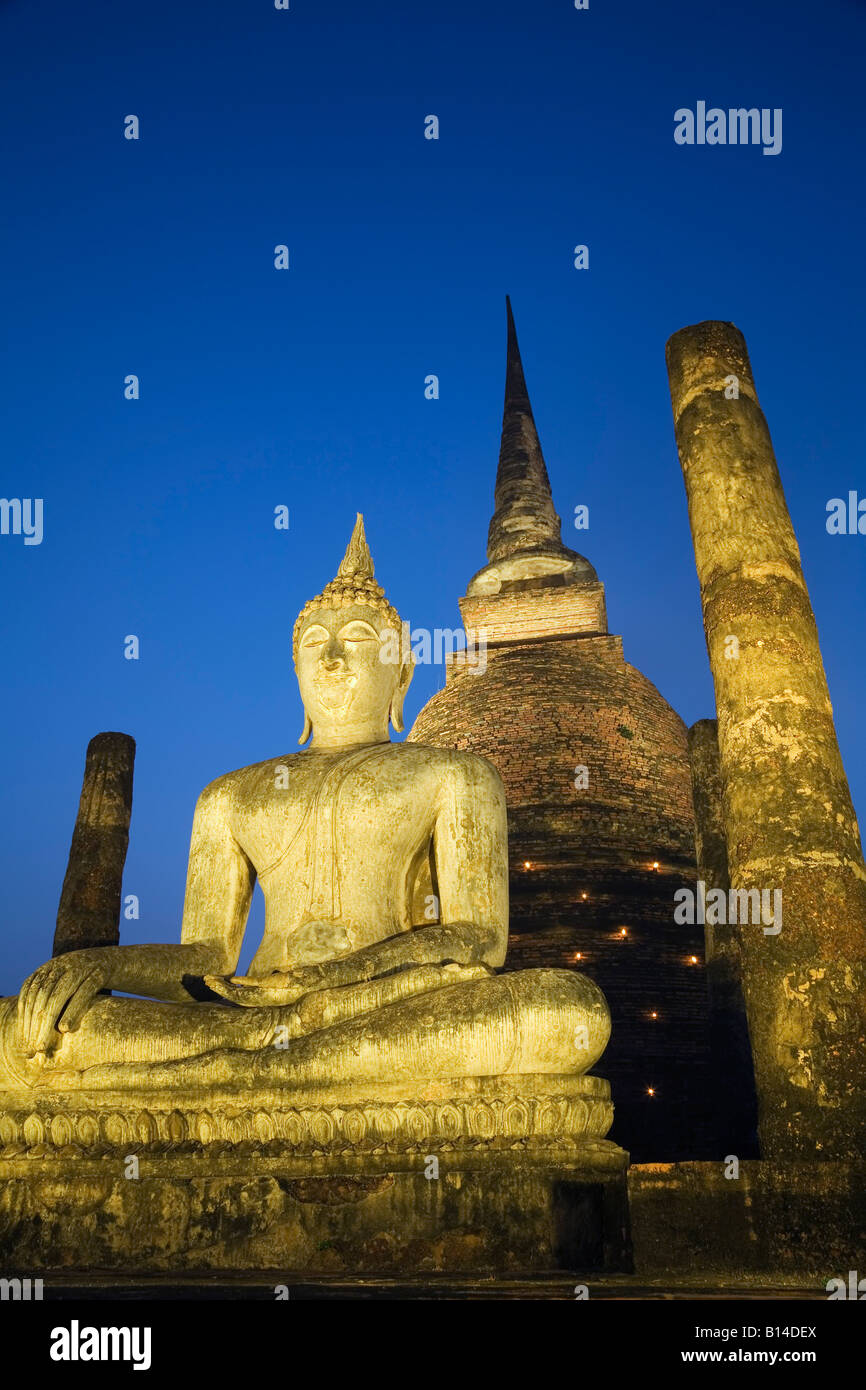 Wat Sa Si - Sukhothai, Sukhothai province, THAILAND Stock Photo