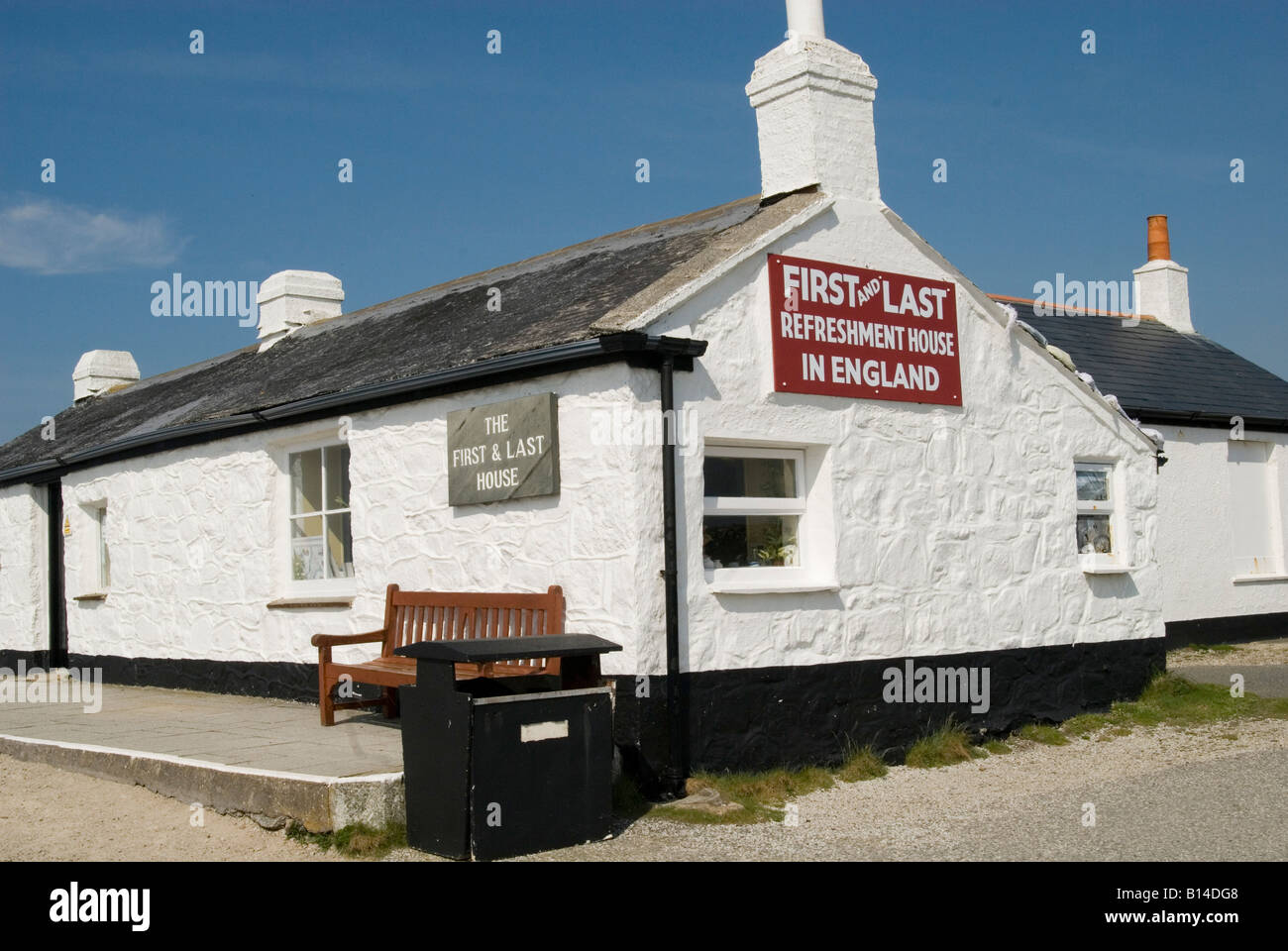 Land's End, Cafe, Cornwall, U.K Stock Photo Alamy