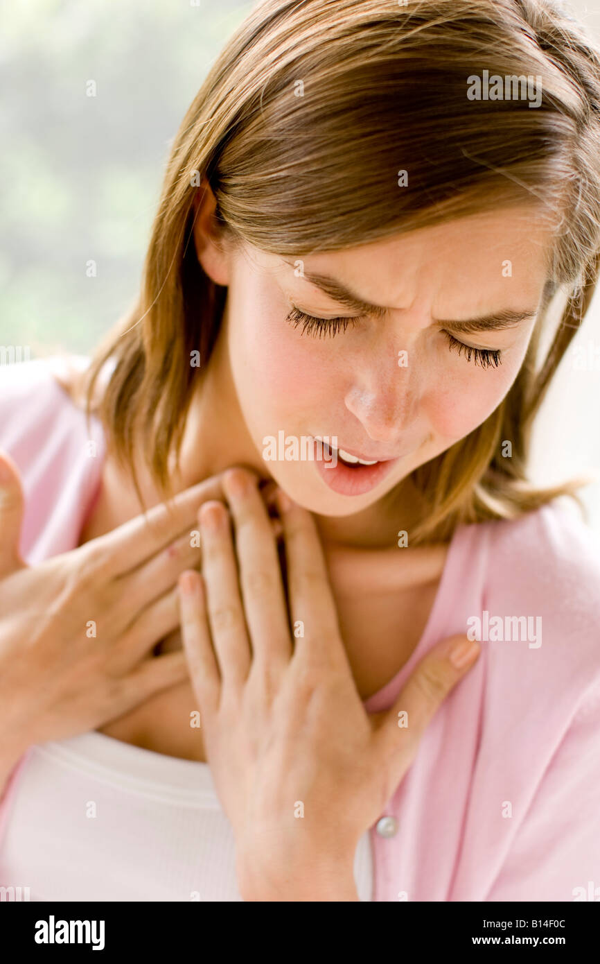 Sore throat teenage girl hires stock photography and images Alamy