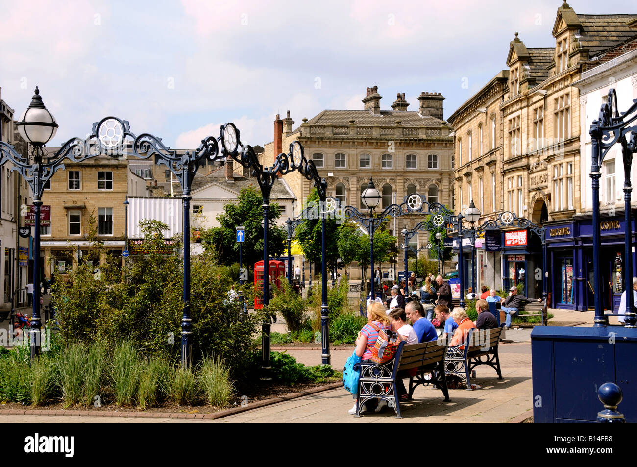 Market Place Dewsbury Stock Photo Alamy