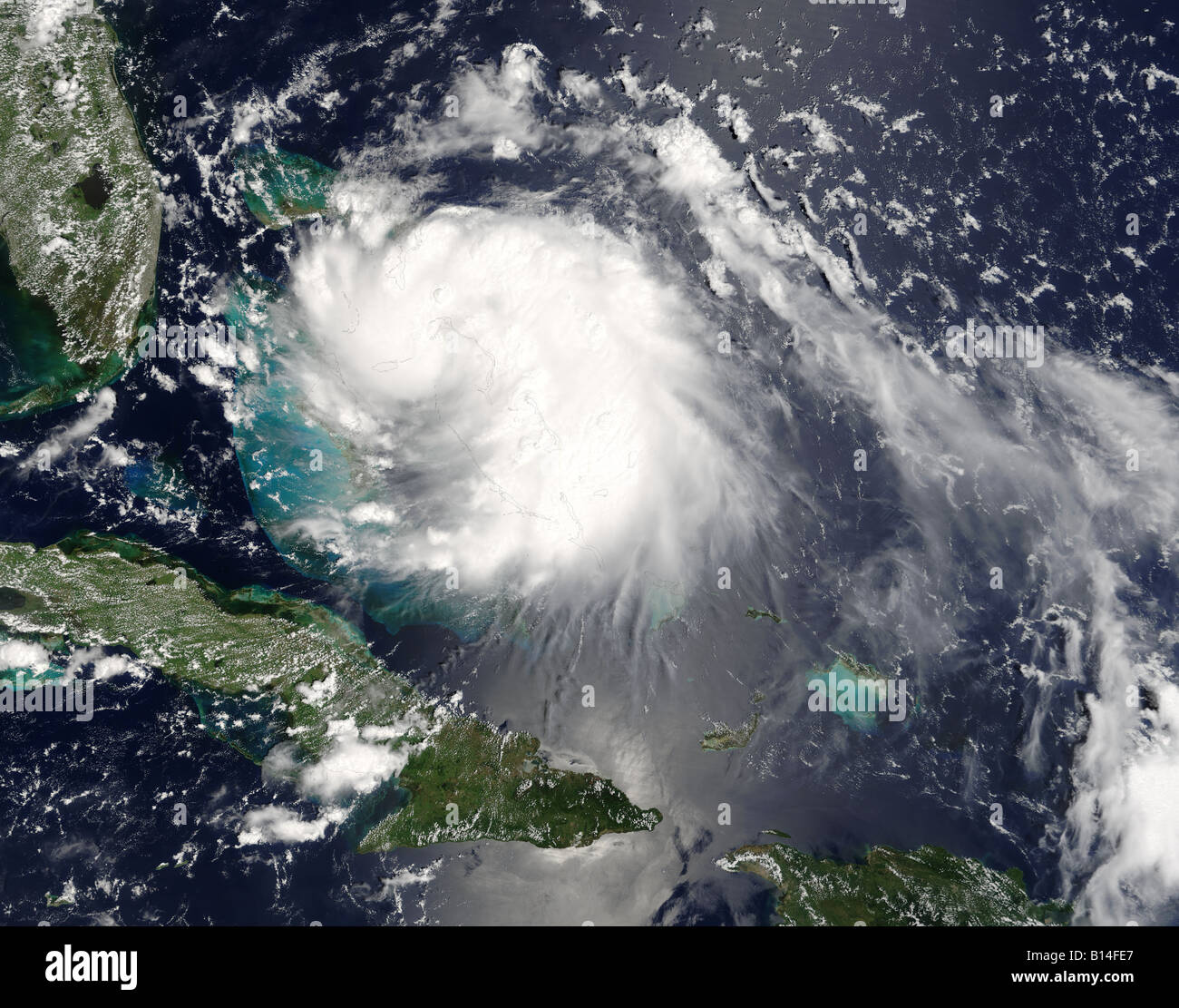 Hurricane Katrina satellite image Stock Photo