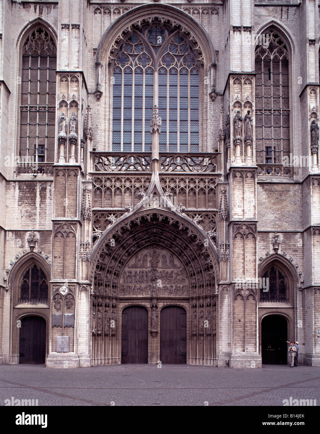 Antwerpen, Kathedrale, Kathedraal, Westfassade Stock Photo