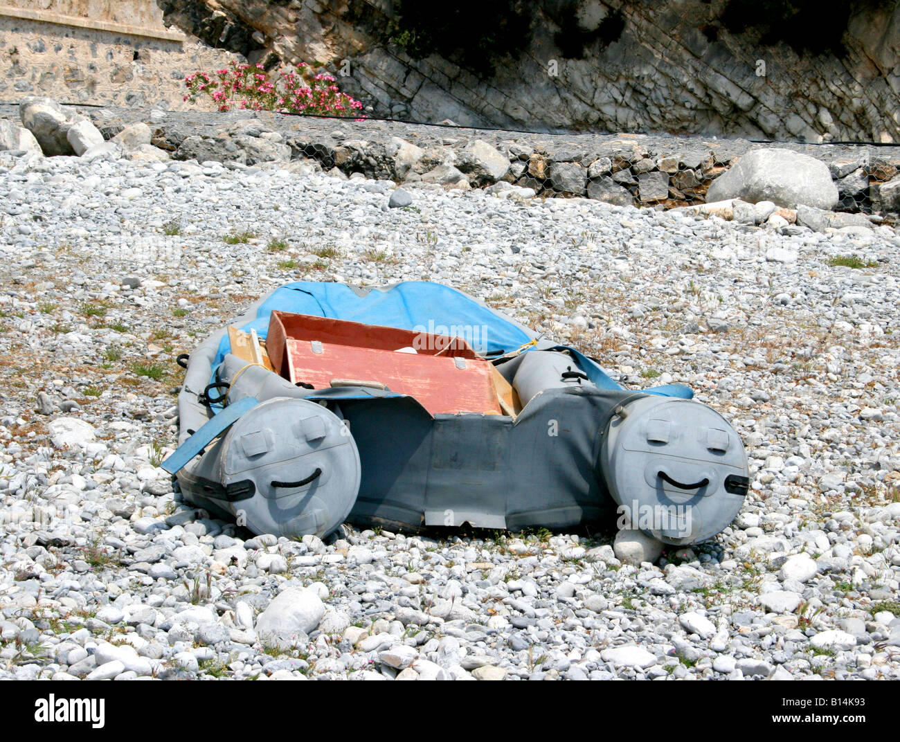 smiley dinghy face Stock Photo - Alamy