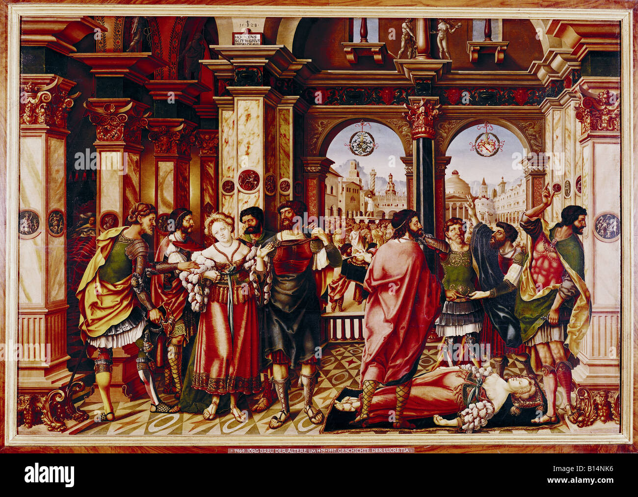 fine arts, Breu, Jörg the Elder, (circa 1475 - 1537), painting, "Die Geschichte der Lucretia", ("the story of Lucretia", 1528, p