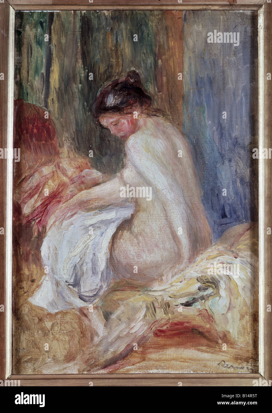 fine arts, Renoir, Auguste, (25.2.1841 - 3.12.1919), painting, 'Nude', Musee d'Art et D'Histoire, Geneve, impressionism, female, Stock Photo