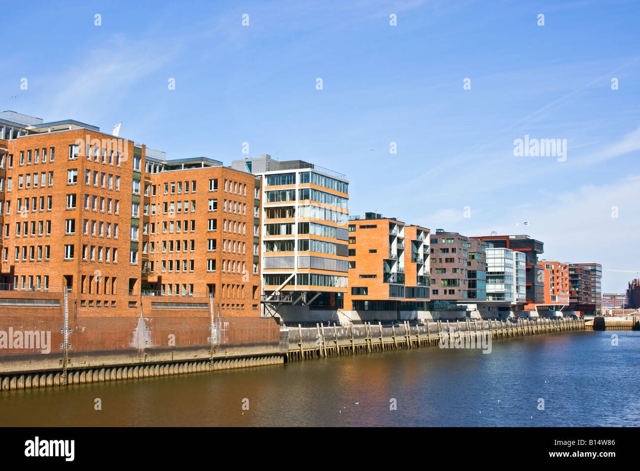 Modern architecture in the hafencity hamburg hi-res stock photography ...