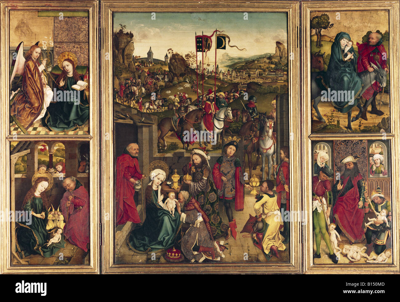 fine arts, Pleydenwurff, Hans, (1420 - 1472), painting, altar of