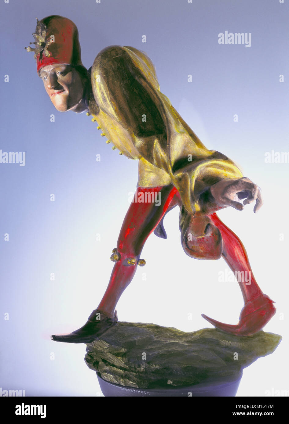 fine arts, Grasser, Erasmus (circa 1450 - 1518), sculpture, Morris Dancer, wood carving, 1480, Stadtmuseum, Munich, , Artist's Copyright has not to be cleared Stock Photo