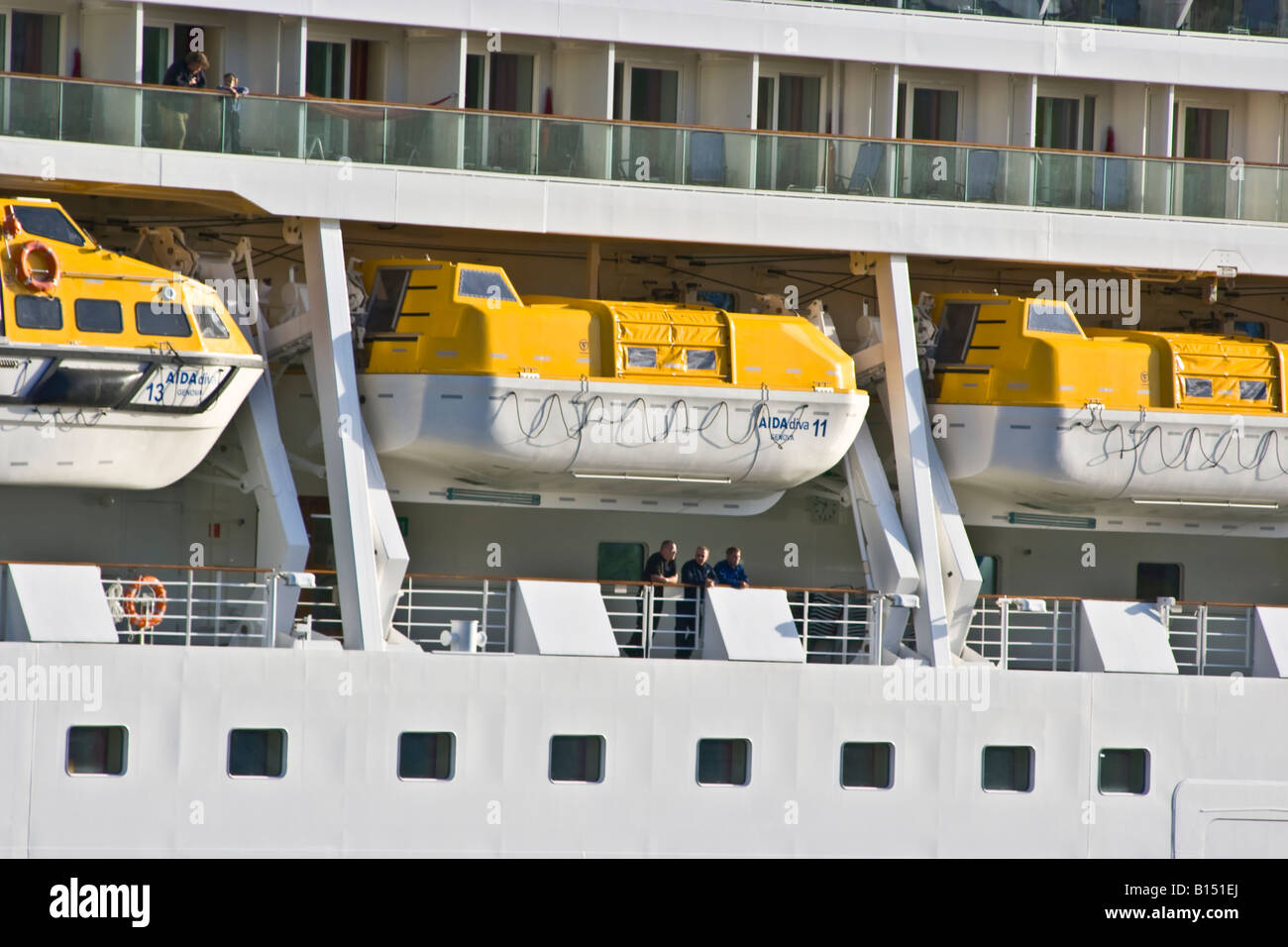 Lifeboat - Aida Diva Stock Photo