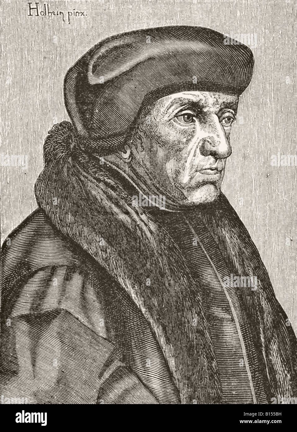 Desiderius Erasmus, 1469 -1536. Dutch scholar. Stock Photo