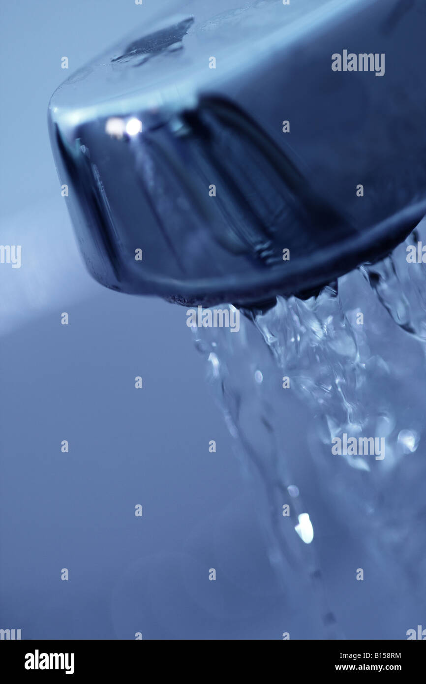 Tap with running water Stock Photo Alamy