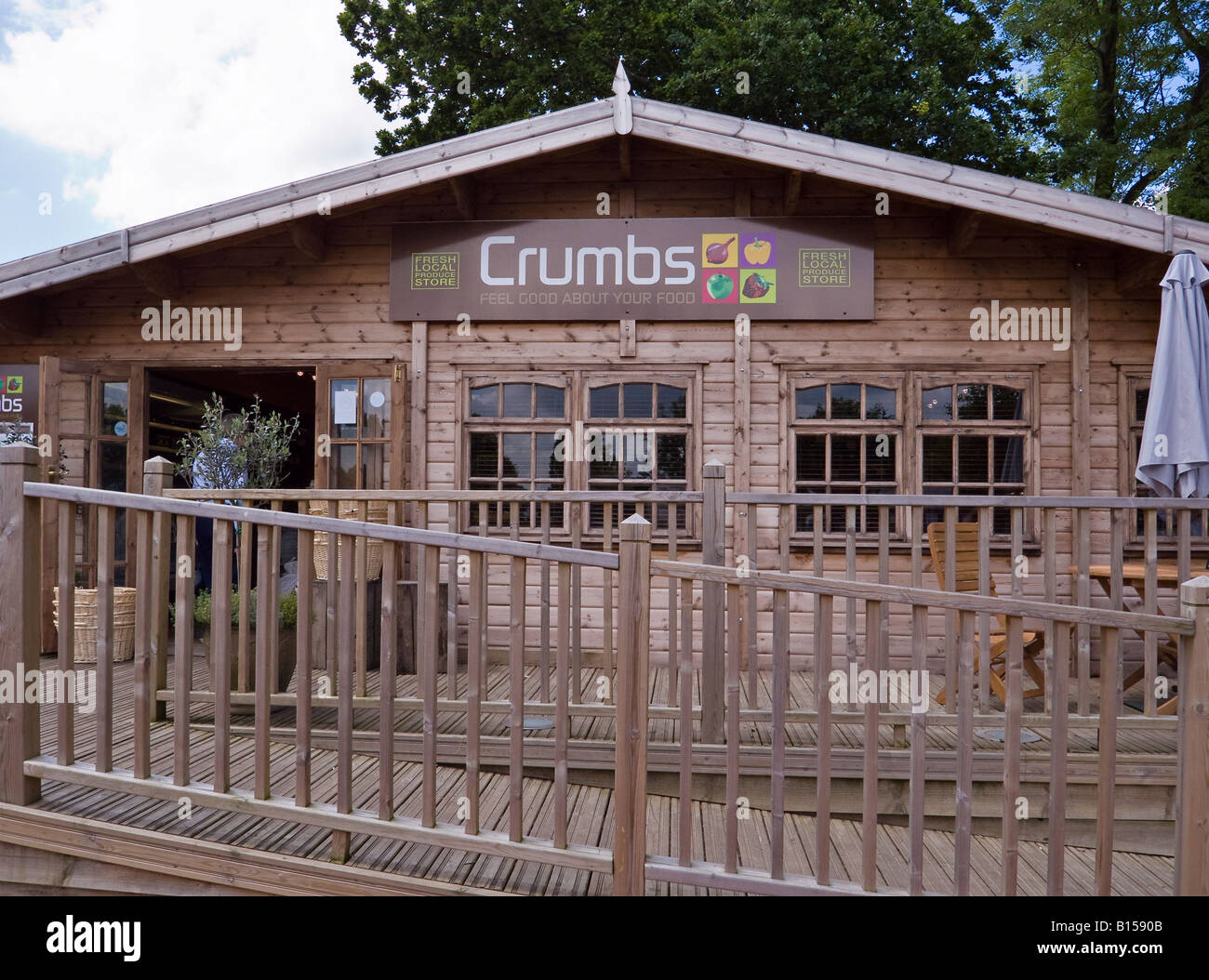 Crumbs Farm Shop, Washington, Sussex, England Stock Photo